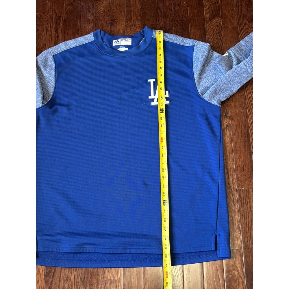 Majestic Authentic Los Angeles Dodgers Player Issue Thermal Shirt L #27 - Picture 5 of 6